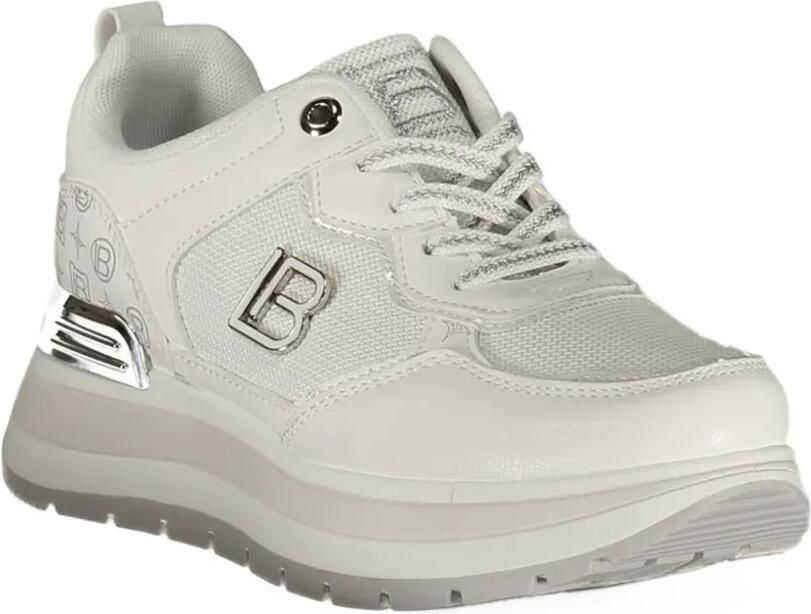 Laura Biagiotti logo-plaque platform sneakers Wit - Foto 3