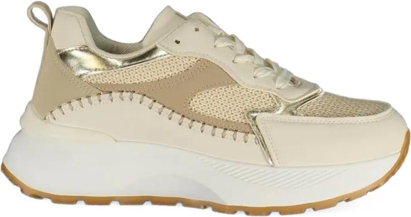 Laura Biagiotti panelled chunky-sole sneakers Beige
