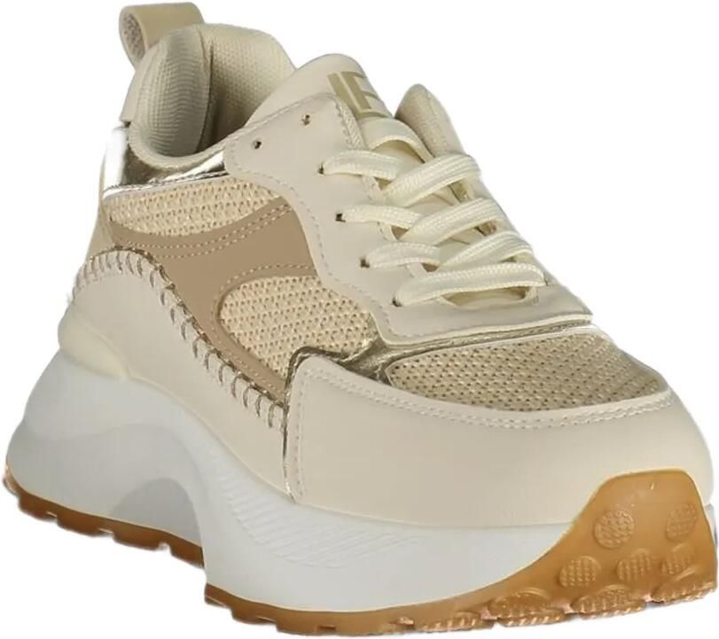 Laura Biagiotti panelled chunky-sole sneakers Beige - Foto 3