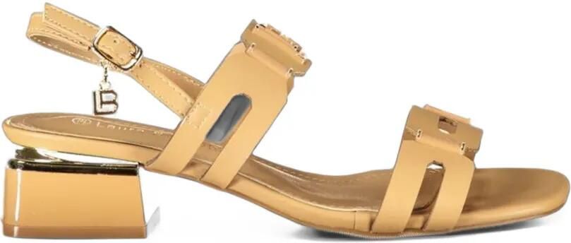 Laura Biagiotti Sandalen met blokhak Beige