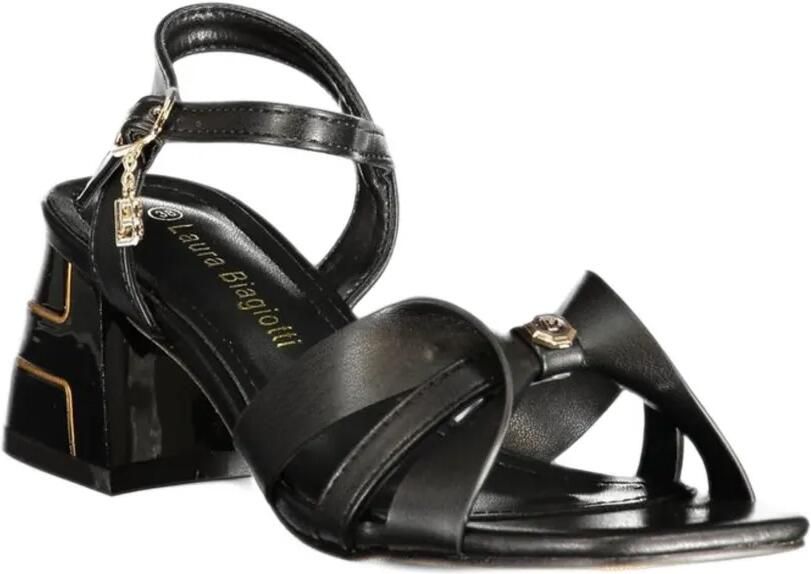 Laura Biagiotti Sandalen met blokhak Zwart - Foto 3