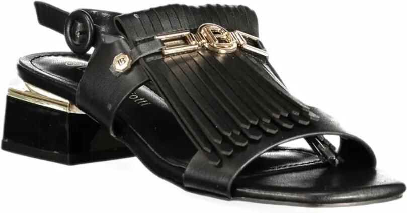 Laura Biagiotti Sandalen met franje en logoplakkaat Zwart - Foto 3