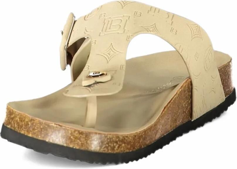 Laura Biagiotti Sandalen met gespsluiting en monogram-reliëf Beige - Foto 2