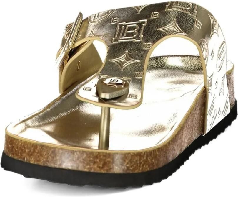 Laura Biagiotti Sandalen met gespsluiting en monogram-reliëf Goud - Foto 2