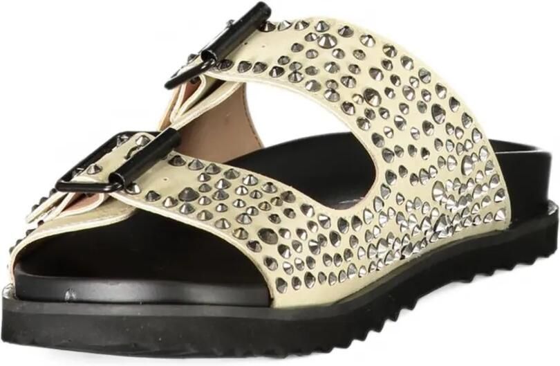 Laura Biagiotti Sandalen met gespsluiting en studs Beige - Foto 2