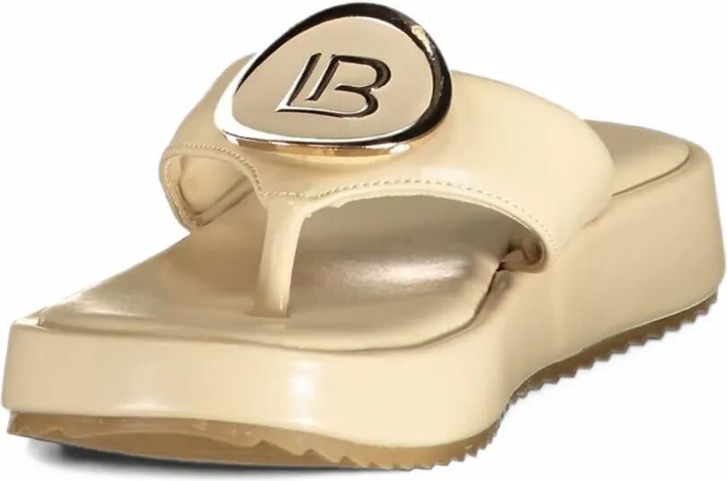 Laura Biagiotti Sandalen met logoplakkaat Beige - Foto 2