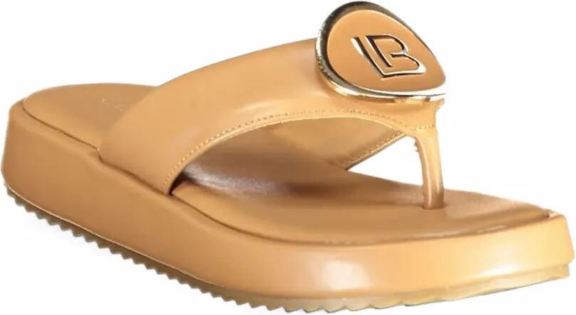 Laura Biagiotti Sandalen met logoplakkaat Beige - Foto 2
