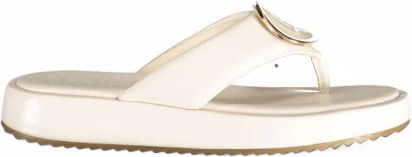 Laura Biagiotti Sandalen met logoplakkaat Wit