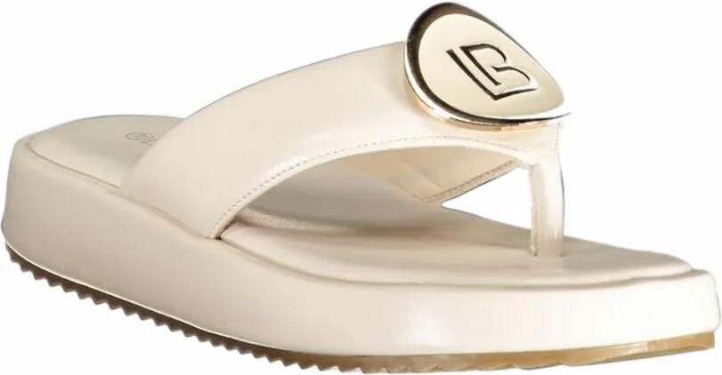 Laura Biagiotti Sandalen met logoplakkaat Wit - Foto 2