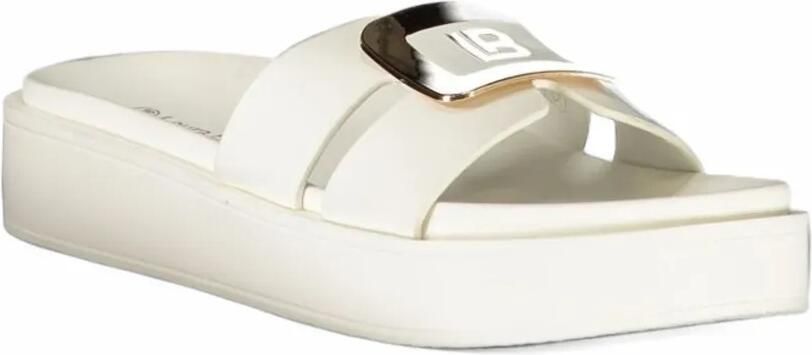 Laura Biagiotti Sandalen met logoplakkaat Wit - Foto 3