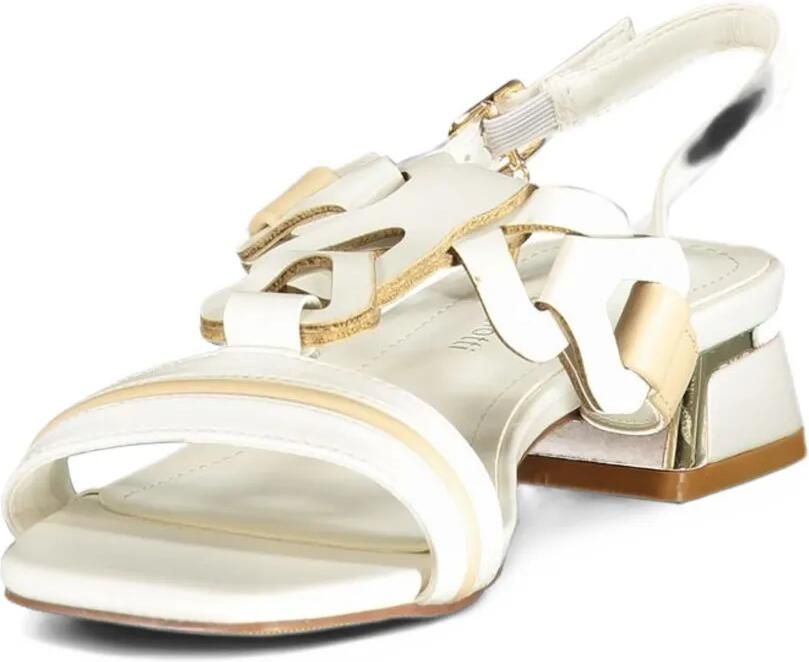 Laura Biagiotti Sandalen met logoplakkaat Wit - Foto 2
