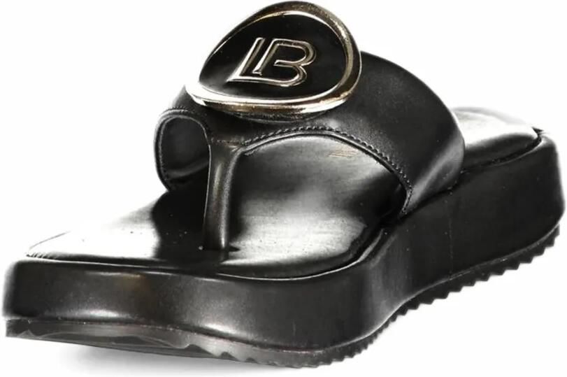 Laura Biagiotti Sandalen met logoplakkaat Zwart - Foto 2