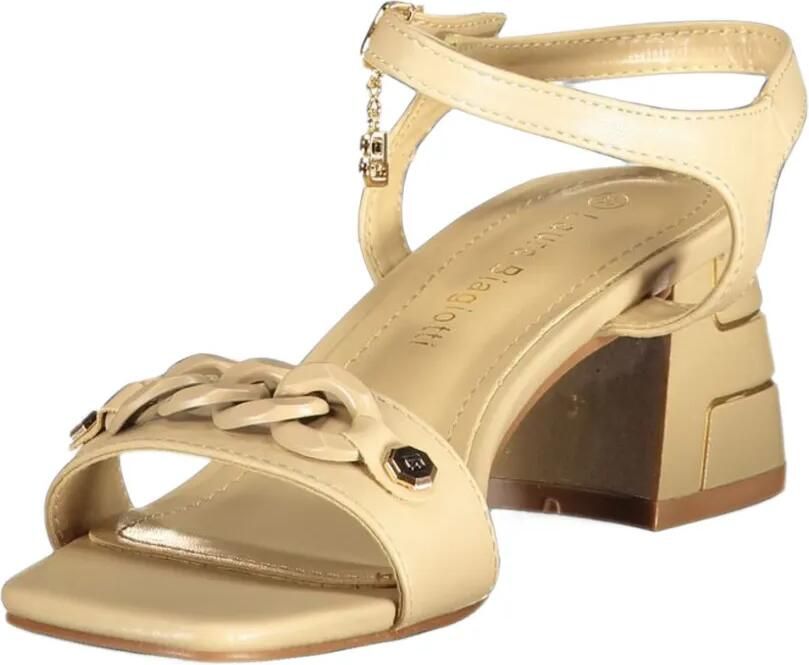 Laura Biagiotti Sandalen met schakelketting en gesp Beige - Foto 2