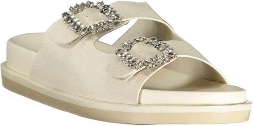 Laura Biagiotti Sandalen verfraaid met kristallen Beige - Foto 3