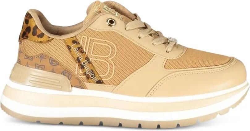 Laura Biagiotti Sneakers met luipaardprint Beige