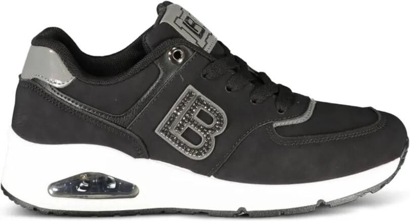 Laura Biagiotti Sneakers verfraaid met kristallen en logopatch Zwart