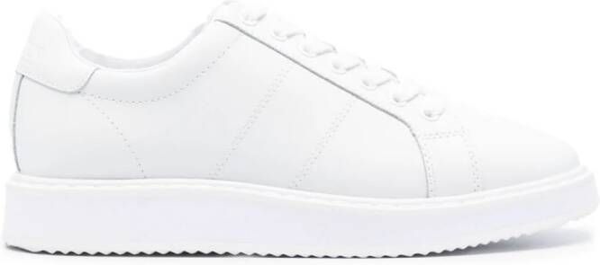 Lauren Ralph Lauren Angeline 4 leren sneakers Wit