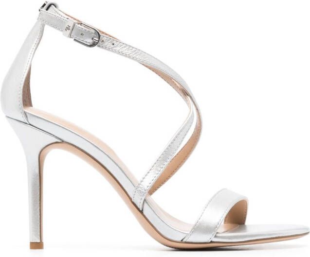 Lauren Ralph Lauren Gabriele sandalen met open neus Zilver