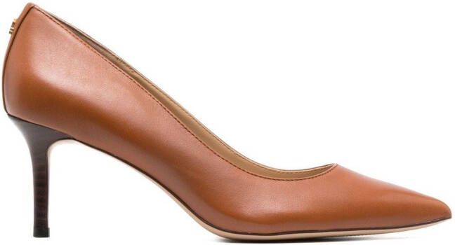 Lauren Ralph Lauren Lanette leren pumps Bruin