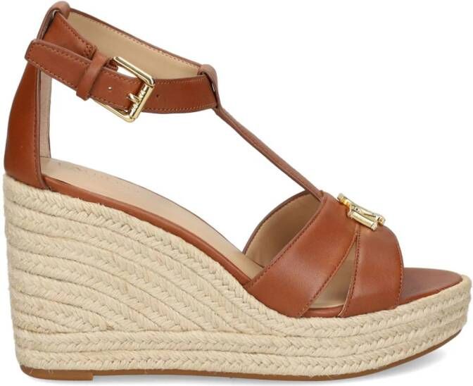 Lauren Ralph Lauren Sandalen met sleehak Bruin