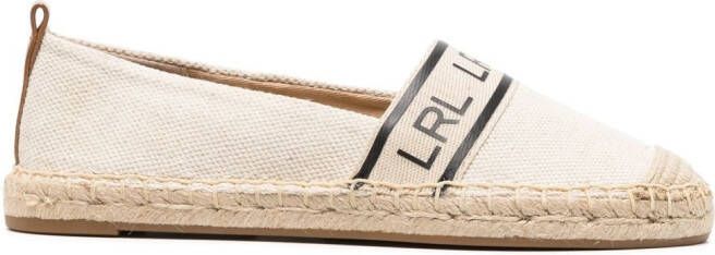 Lauren Ralph Lauren Espadrilles met logoprint Beige