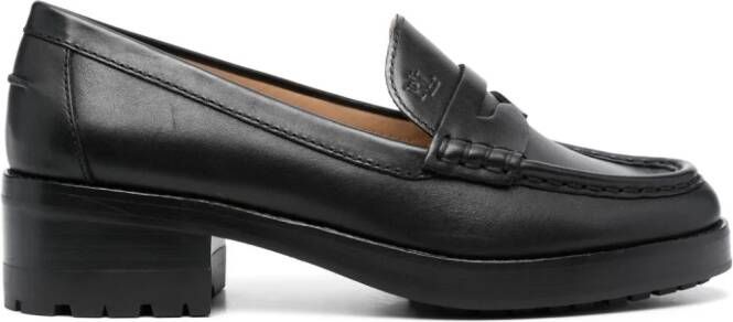 Lauren Ralph Lauren Wren loafers met ronde neus Zwart