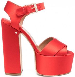 Laurence Dacade Sandalen met plateauzool Rood