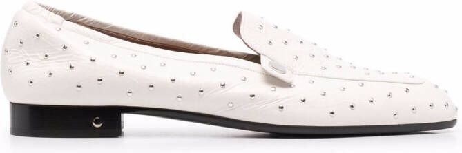 Laurence Dacade Angela leren loafers Wit