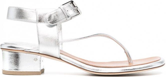Laurence Dacade Bosphore sandalen met blokhak Zilver - Schoenen.nl
