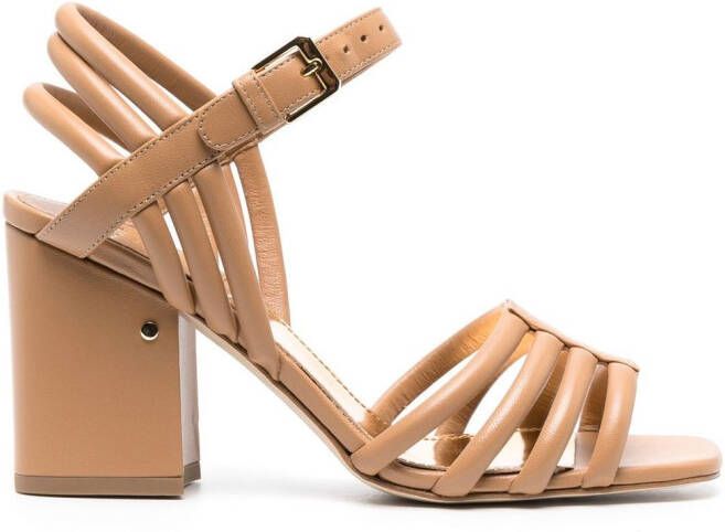 Laurence Dacade Camila leren sandalen Beige