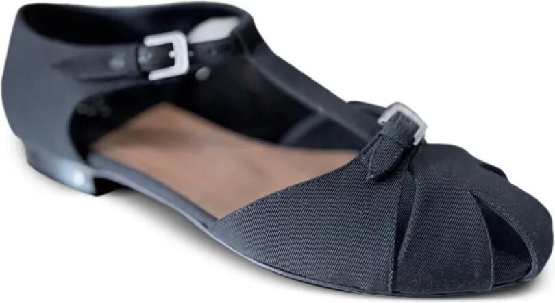 Laurence Dacade Jenna grosgrain sandalen verfraaid met stras Zwart - Foto 4