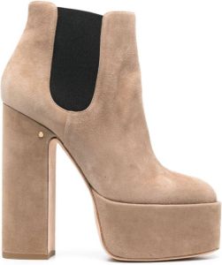 Laurence Dacade Laurence laarzen met plateauzool Beige