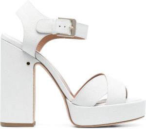 Laurence Dacade Rosange sandalen met plateauzool Wit