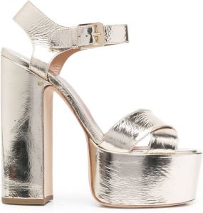 Laurence Dacade Rosella sandalen met plateauzool Goud