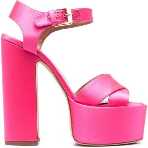 Laurence Dacade Rosella sandalen met plateauzool Roze