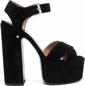 Laurence Dacade Sandalen met plateauzool Zwart