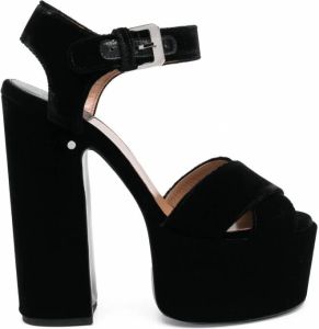 Laurence Dacade Sandalen met plateauzool Zwart