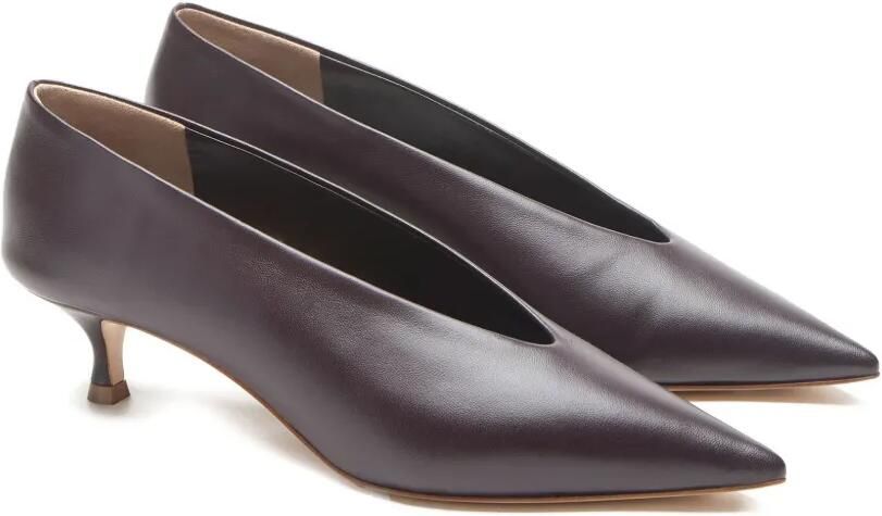 Le Monde Beryl 40 mm Babouche leren pumps met puntige neus Paars - Foto 3
