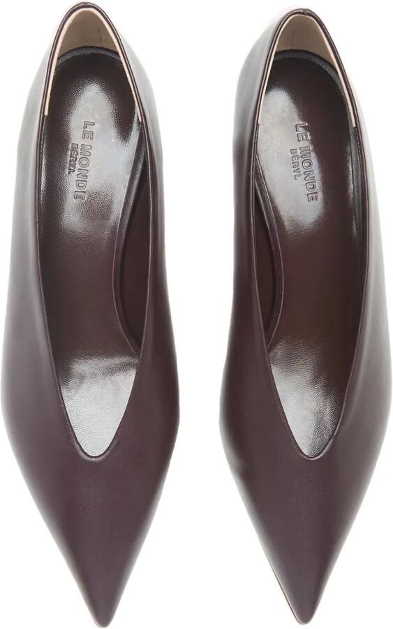 Le Monde Beryl 40 mm Babouche leren pumps met puntige neus Paars - Foto 2