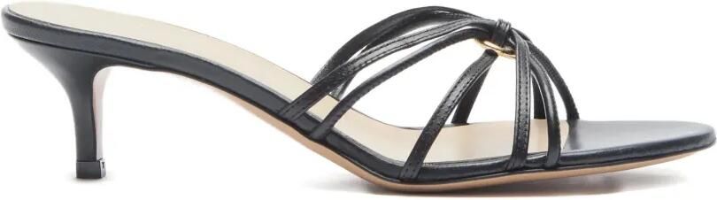 Le Monde Beryl 50 mm leren sandalen met bandjes Zwart