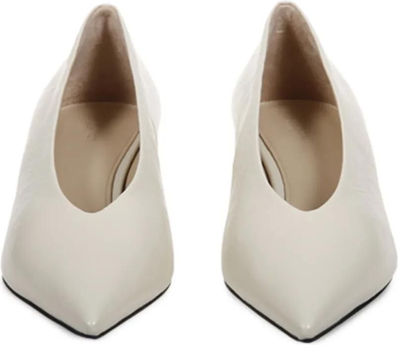 Le Monde Beryl Babouche pumps met kitten-hak en puntige neus Beige - Foto 2