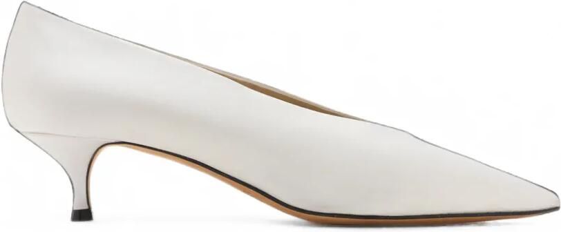 Le Monde Beryl Babouche pumps met kittenhak Wit