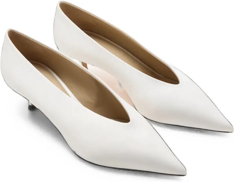 Le Monde Beryl Babouche pumps met kittenhak Wit - Foto 3