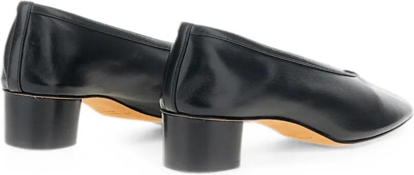 Le Monde Beryl Kalfsleren pumps met blokhak Zwart - Foto 4