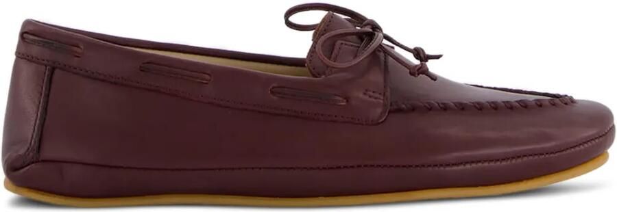 Le Monde Beryl Leren mocassin Rood