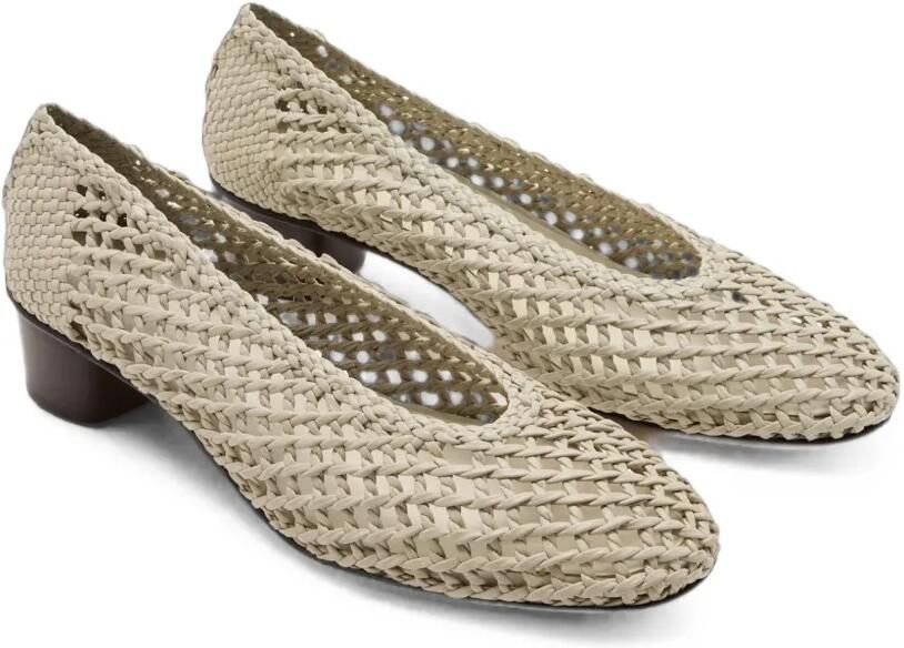 Le Monde Beryl Leren pumps Beige - Foto 2