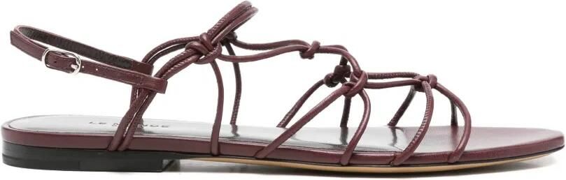 Le Monde Beryl Leren sandalen Rood