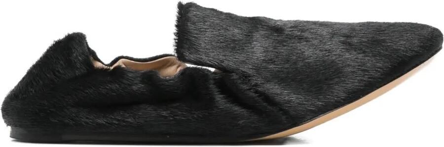 Le Monde Beryl Loafers met afwerking van bont Zwart