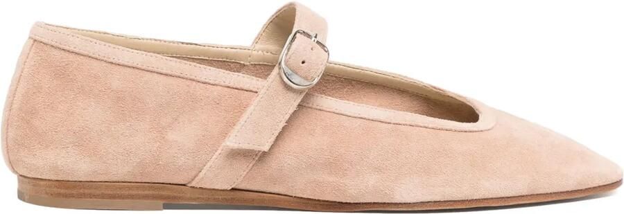Le Monde Beryl Mary Jane suède ballerina's Beige