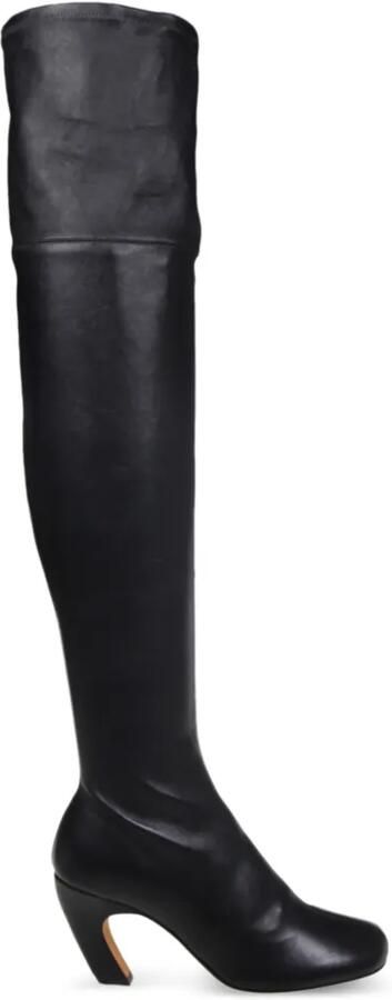 Le Monde Beryl Mica over-the-knee boots Zwart
